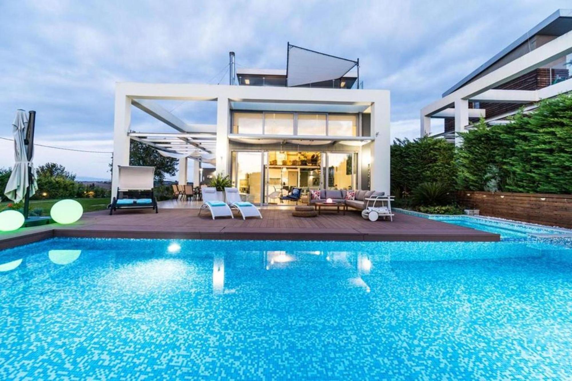 Island Villa Sani Sea View Extérieur photo