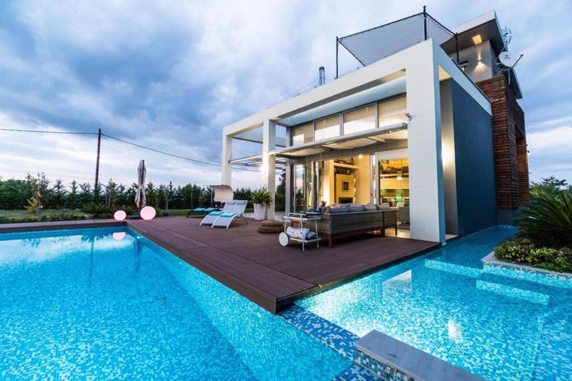 Island Villa Sani Sea View Extérieur photo